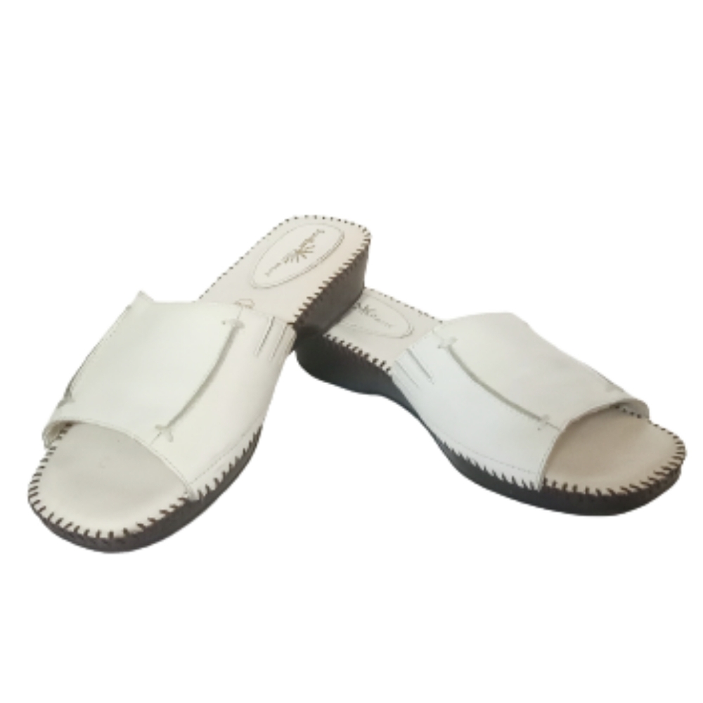 SunBay Footwear Leather Lisia Slide Sandal